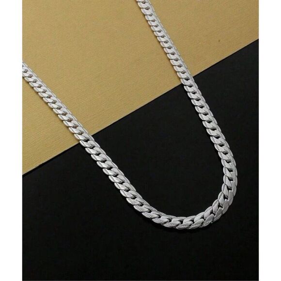 4 MM sterling Silver Chain - Picture 2 of 7